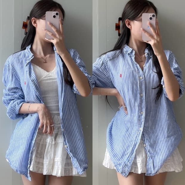 폴로 린넨 셔츠 