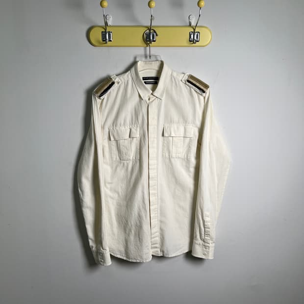 Balmain 발망 견장 밀리터리 코튼 셔츠