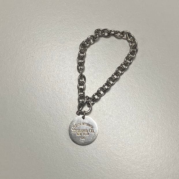 티파니 체인 은 팔찌