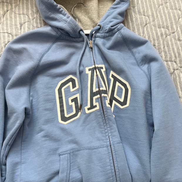 갭 후드집업 블루 스카이블루