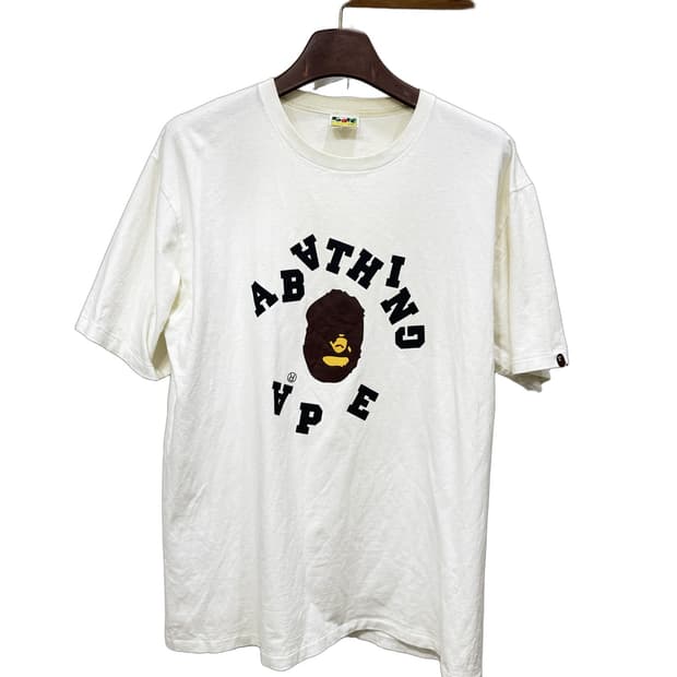 BAPE 베이프 리버스 컬리지 티셔츠