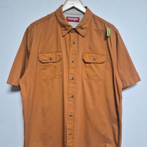 랭글러Wrangler 반팔 워크 셔츠 L - S413