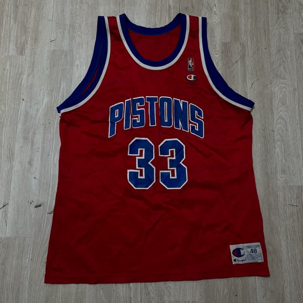 챔피온 NBA 90s 디트로이트 피스톤스 농구 유니폼 그랜트힐 48