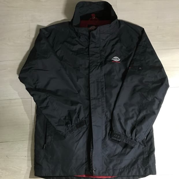 디키즈 하프점퍼 블랙