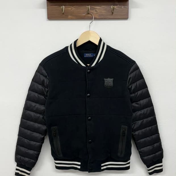 [S] 폴로 랄프로렌 라인드 봄버 여성 바시티 자켓