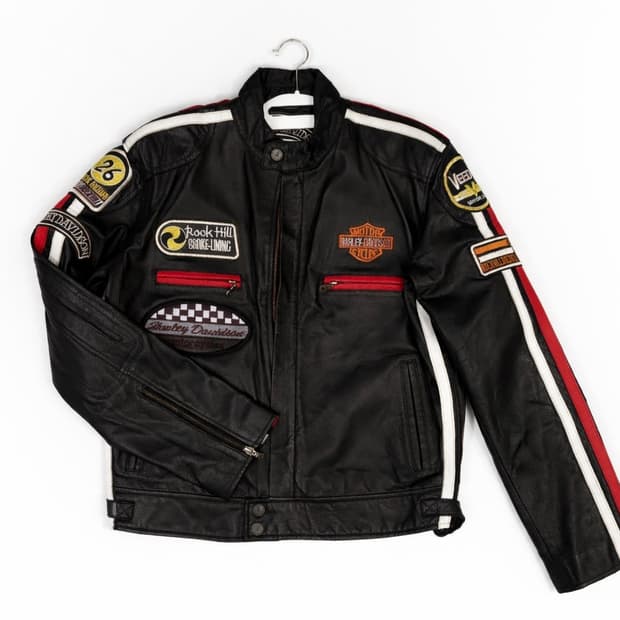 Harley-Davidson 빈티지 레더 라이더 자켓