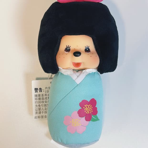 고전 코케시 기모노 몬치치• 일본 전통인형 🩵