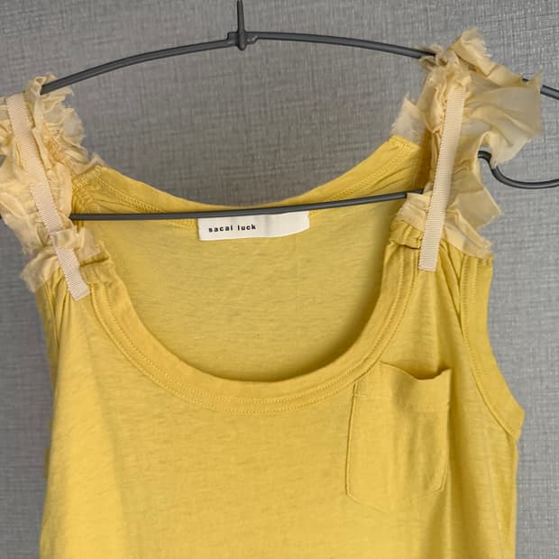 Sacai luck frill sleeveless