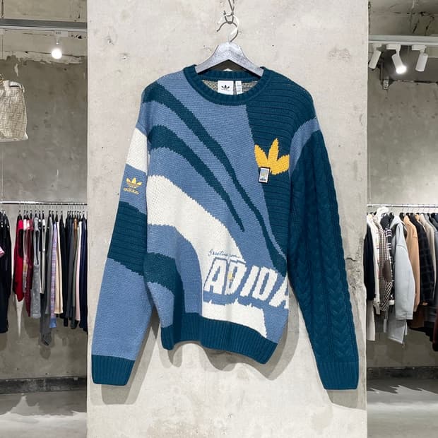 아디다스 오리지널스 믹스 케이블 스웨터