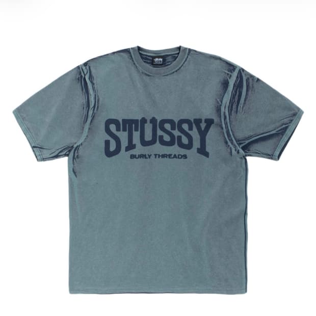 Stussy 벌리 스톤 티셔츠 네이비