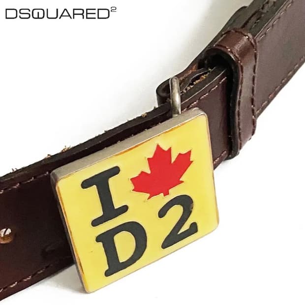 [정품] DSQUARED2 디스퀘어드 아이러브D2 통가죽벨트(33~37)