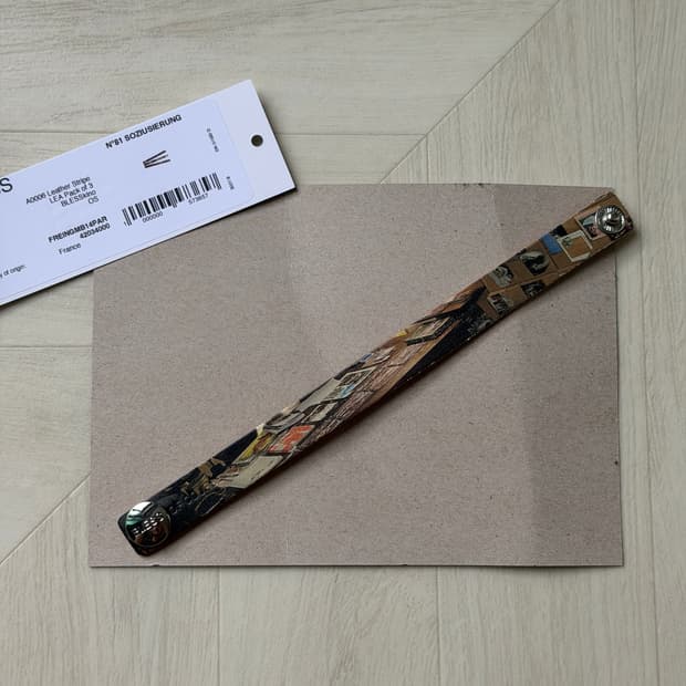 블레스 포토그래픽 레더 팔찌 (os)