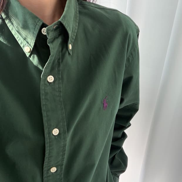 [M]폴로 랄프로렌 커스텀핏 그린 셔츠