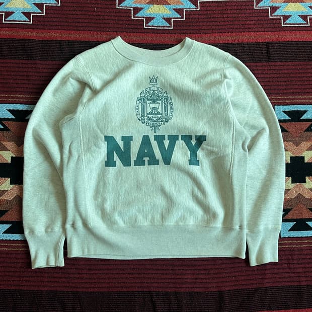 웨어하우스 밀리터리 네이비 스웻셔츠 맨투맨 WAREHOUSE