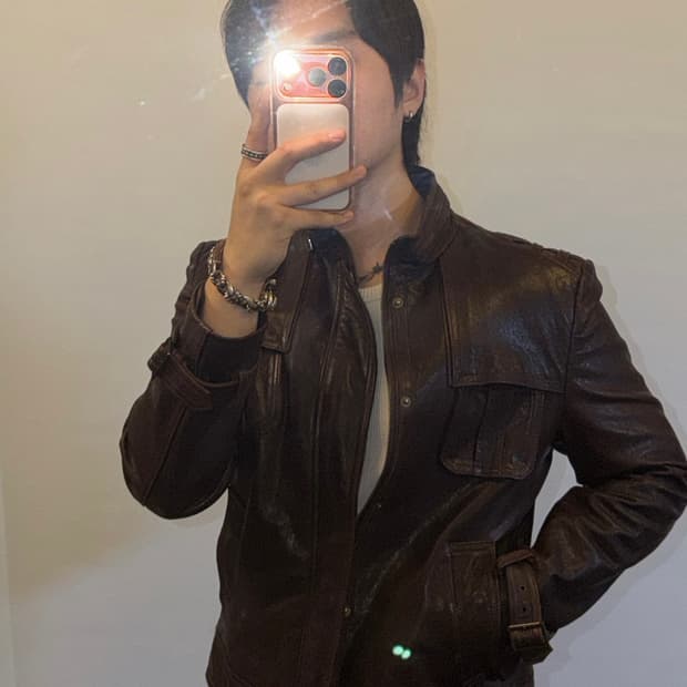 지이크 프리미엄 양가죽 자켓