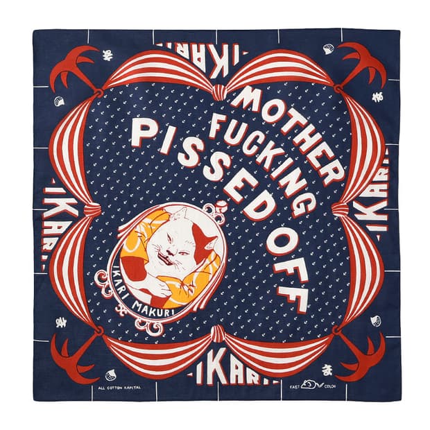 캐피탈 컬러드 반다나 앵그리 네이비 EK-645