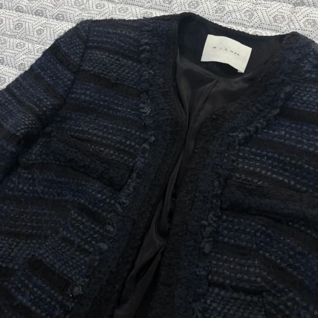 한섬 미샤 트위드 자켓 ~55