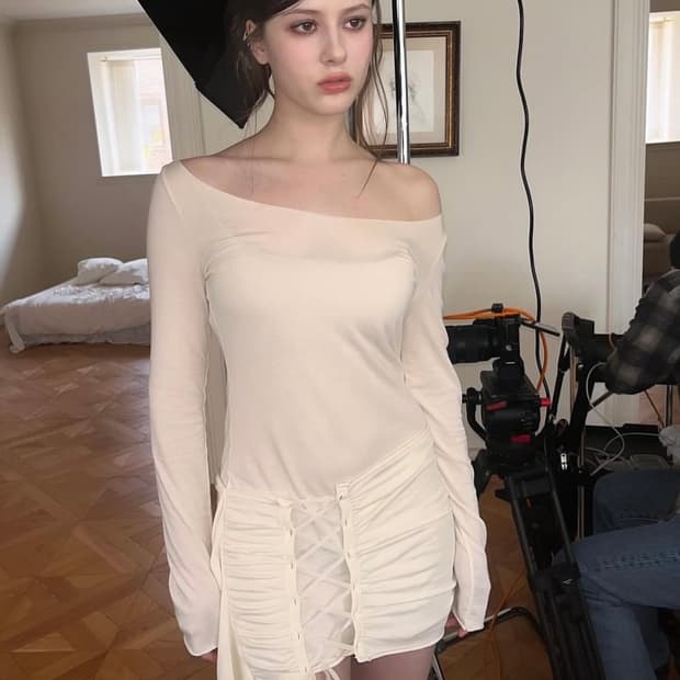 (오늘까지)새상품 벨리아르 베라 코르셋 드레스 크림 vera dress