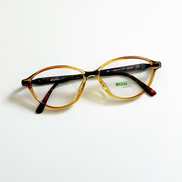 90s 미치코 코시노 런던 그라디언트 뿔테 빈티지 안경