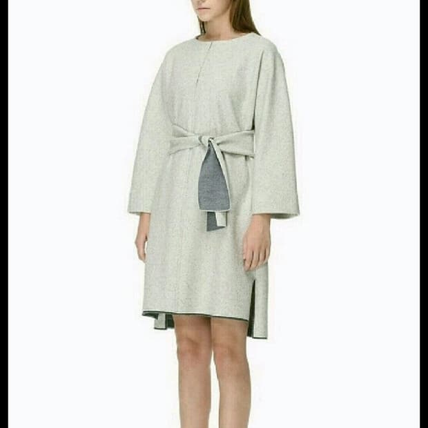 시스템  트위드 벨티드 원피스