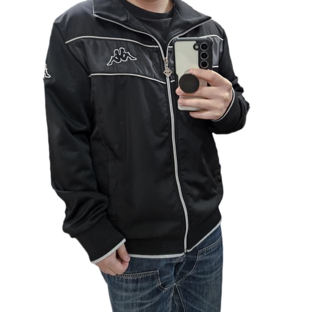 XL 카파 빈티지 트랙자켓 블랙 실버