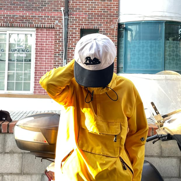 폴로 스포츠 레더 바이저 캡