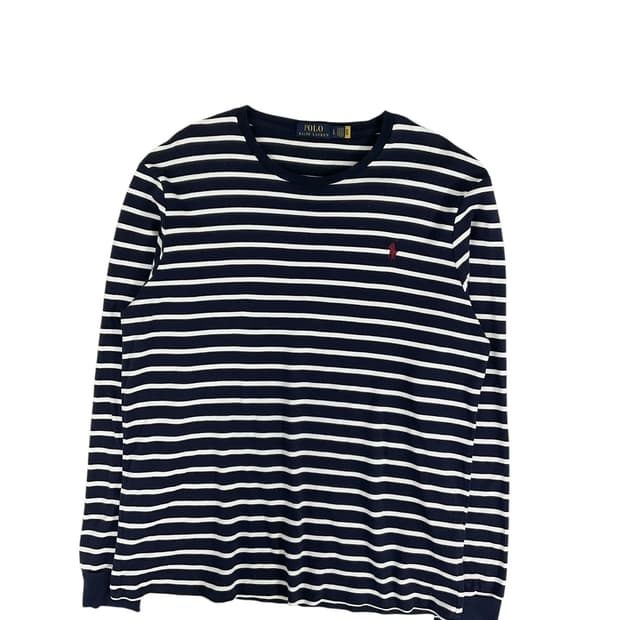 폴로 스트라이프 롱 슬리브리스 (L)