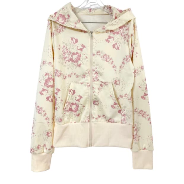 팁씨 플라워 꽃무늬 후드집업