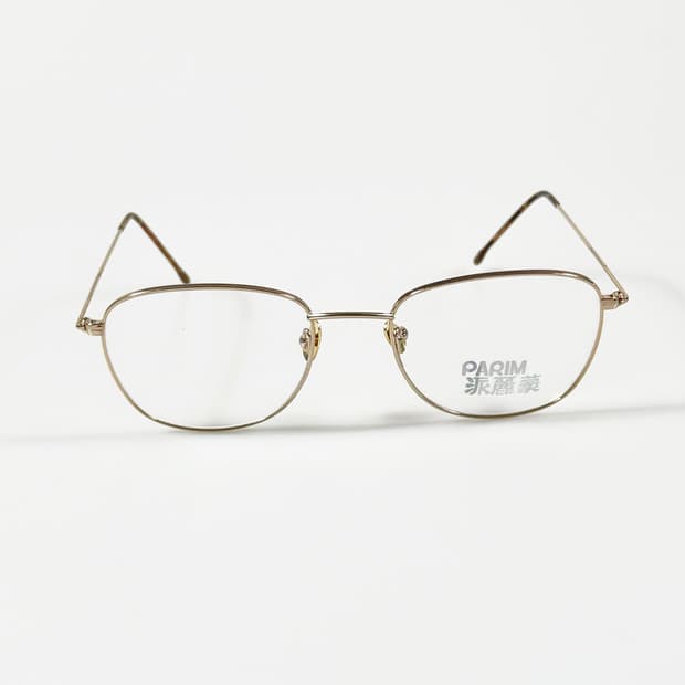90s PARIM 골드 슬림 오벌 메탈 프레임 빈티지 안경