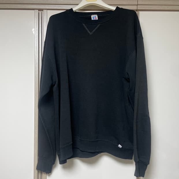[L] 80s russell usa 러셀 스웻셔츠 블랙