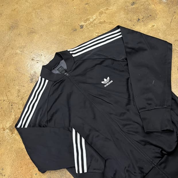 [정품/M] 아디다스 삼선 블랙 트랙탑 져지 b10
