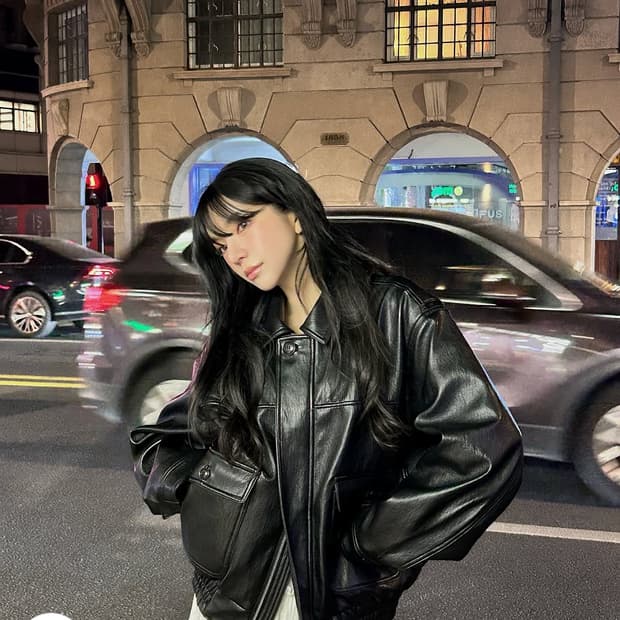 Theohyou 더오유 레더 자켓 블랙