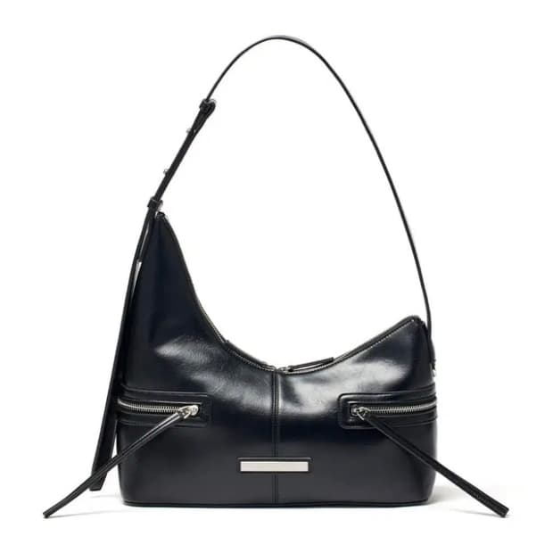 (새제품) 마뗑킴 - ASYMMETRICAL ZIPPER BAG IN B