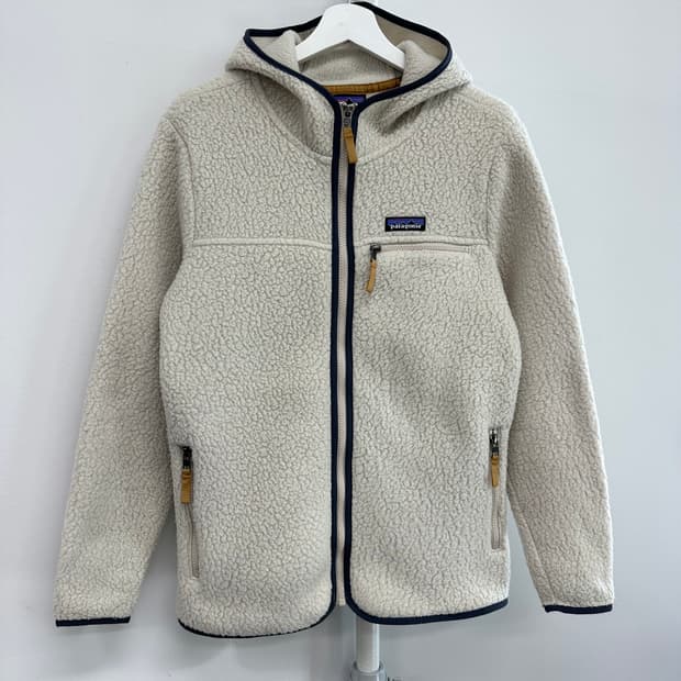 파타고니아 플리스 후드 집업 펠리컨