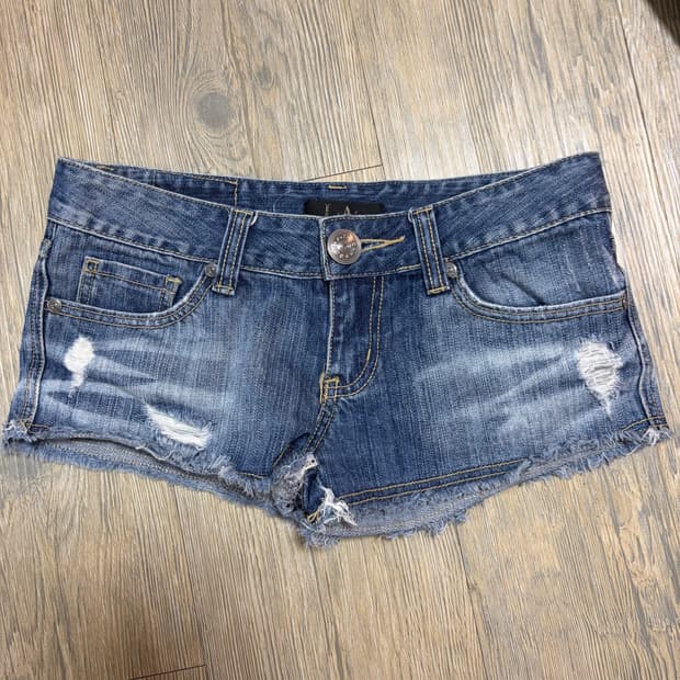 청바지 숏츠 반바지 갸루 펑크 와투케