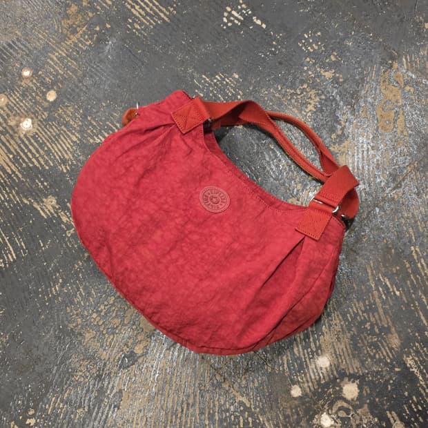 키플링 레드 숄더백 
