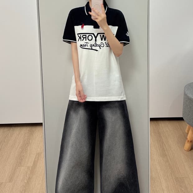 폴로 랄프로렌 빅포니 뉴욕 카라 반팔 티셔츠