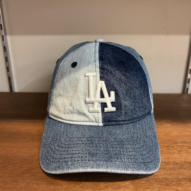 아이앱 스튜디오 × 뉴에라 LA 다저스 투톤 데님 볼캡