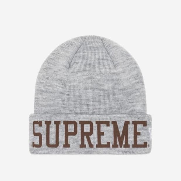 슈프림 뉴에라  비니 헤더 그레이-23FW
