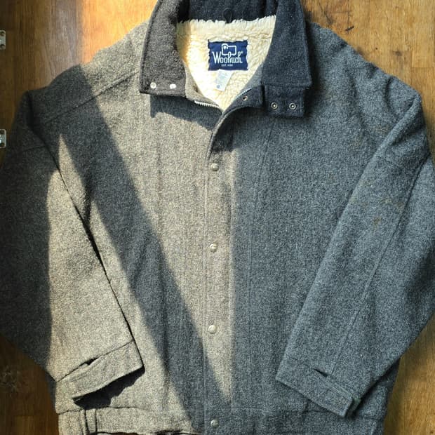레어) WOOLRICH 울리치 울 헌팅 자켓 바시티 XL , USA