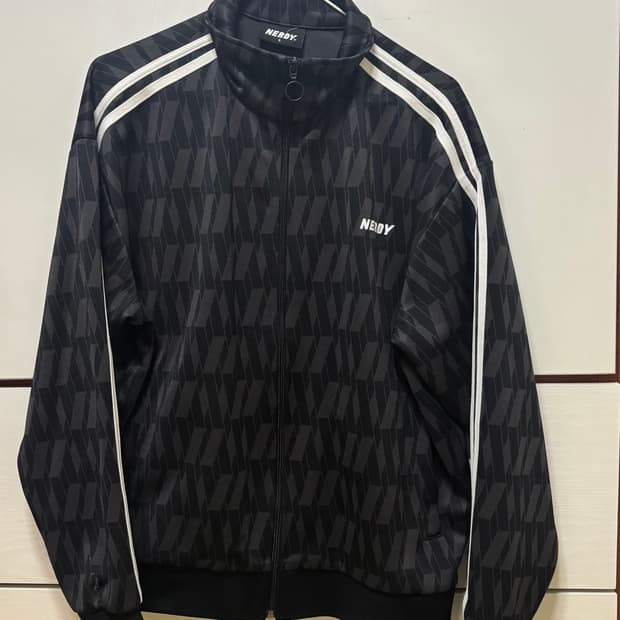 널디 블랙 패턴 져지 S