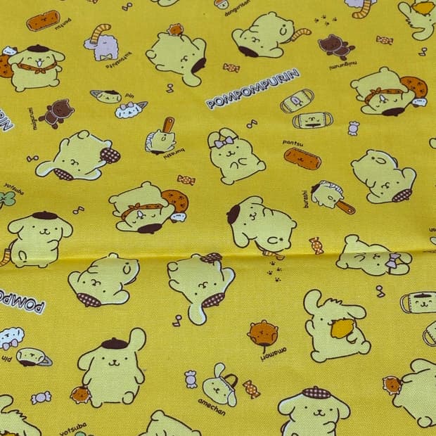 고전 산리오 폼폼푸린 패브릭