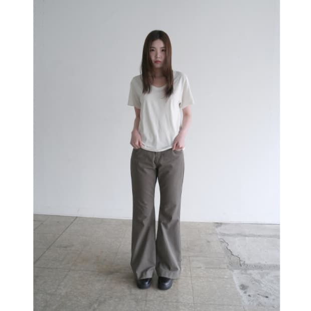 애프터먼데이 new boots-cut cotton pants 부츠컷