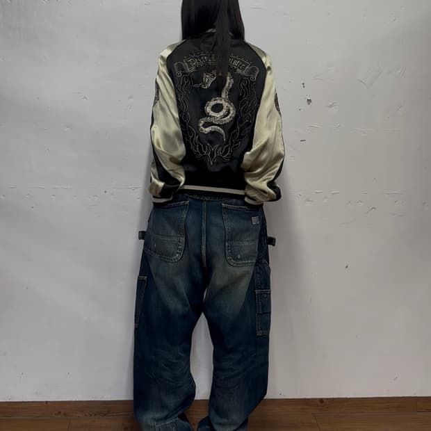 야스 유키 이시이 레이온 자수 스카잔