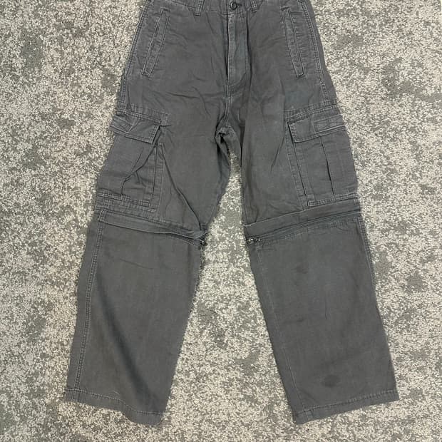 알파인더스트리 분리형 카고팬츠 블랙 S