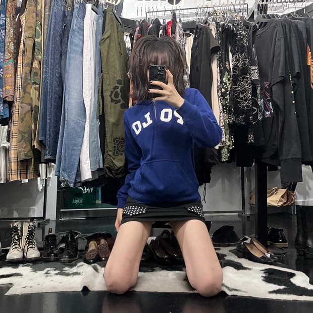 폴로 랄프로렌 반집업 후드