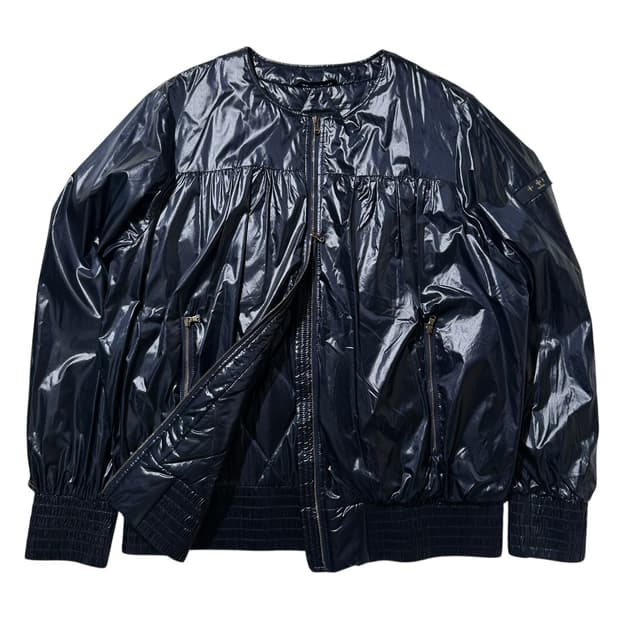 (매장판) 타트라스 구스다운 라운드넥 경량패딩 네이비