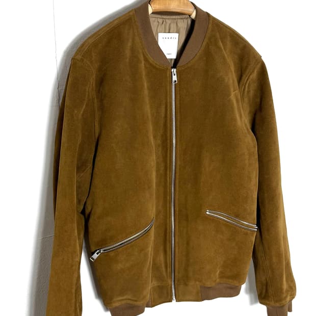 산드로옴므 산드로옴므자켓 스웨이드자켓 산드로자켓 가죽자켓