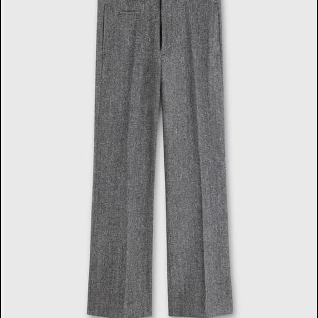 타일레 울 헤링본 플레어 팬츠