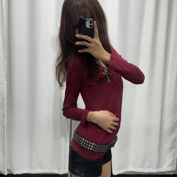 🎸레드 백 프린팅 롱슬리브🎸